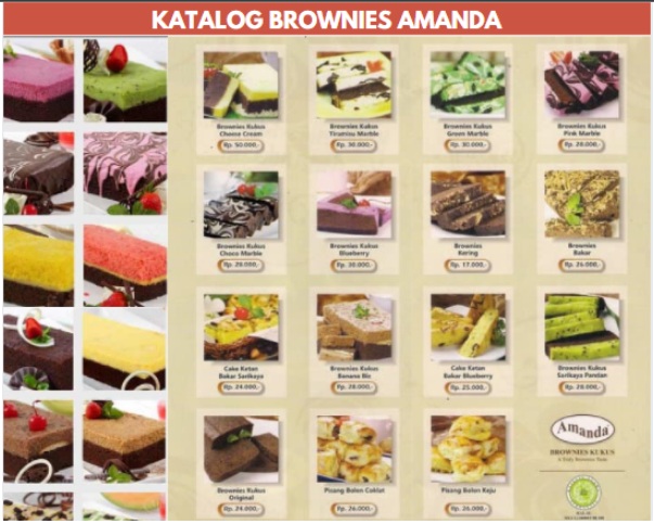 Daftar Harga Brownies Amanda